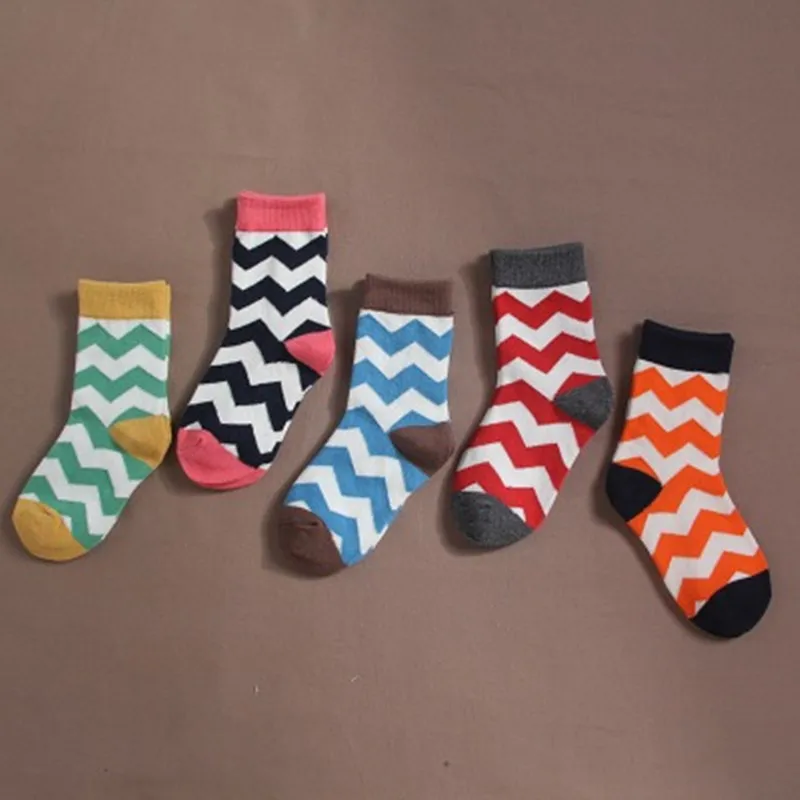 Aliexpress.com : Buy Autumn Kids Short Socks Striped Color Gradient ...