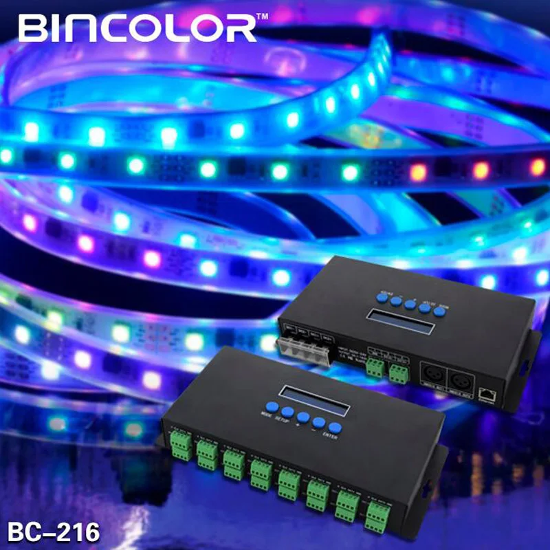 DC5V-24V Artnet Eternet to SPI/DMX pixel led light controller Output 7Ax4CH/3Ax16CH control 2801/2811/2812/APA102/2815 led strip