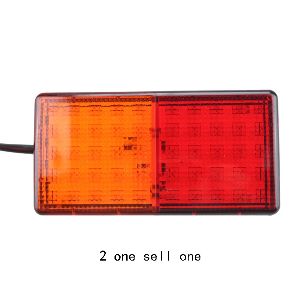 

2pcs 50-LED Car Taillights Truck Caravan Trailer Stop Rear Taillights Tail Indicator Light 12V