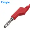 Cleqee P1037 1 Set 5 Pcs 1 M 4mm Fiche Banane à Alligator Clip Crocodile Test Sonde Fil Conducteur Test Câble ► Photo 2/6