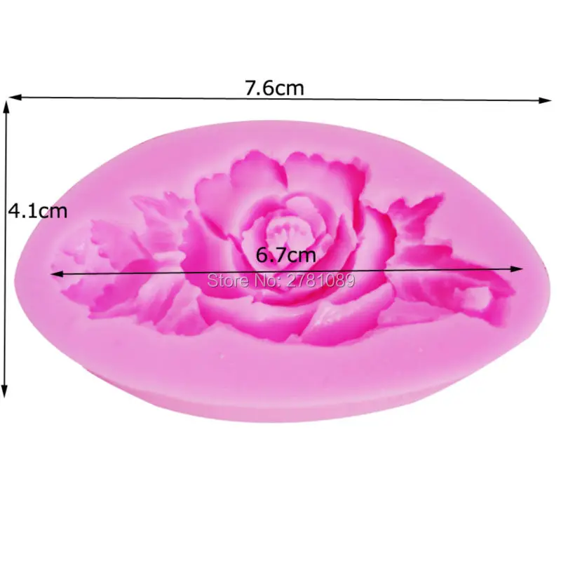 Sophronia цветок розы силиконовый, в форме листа торт плесень украшения помадка шоколадный торт 3D пищевой силиконовые формы M010