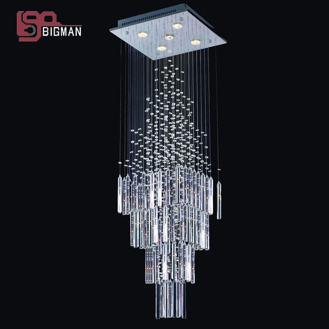 Hot S Modern Crystal Chandelier Square Light Length Hot S Modern Crystal Chandelier Square Light Length 300mm Indoor Lighting