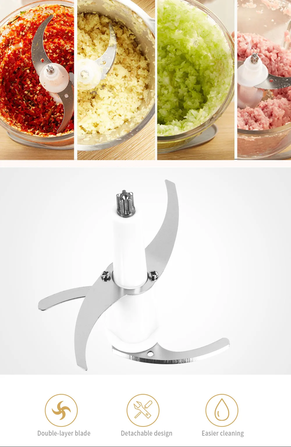 Household Electric Meat Grinder Mixer Chopper