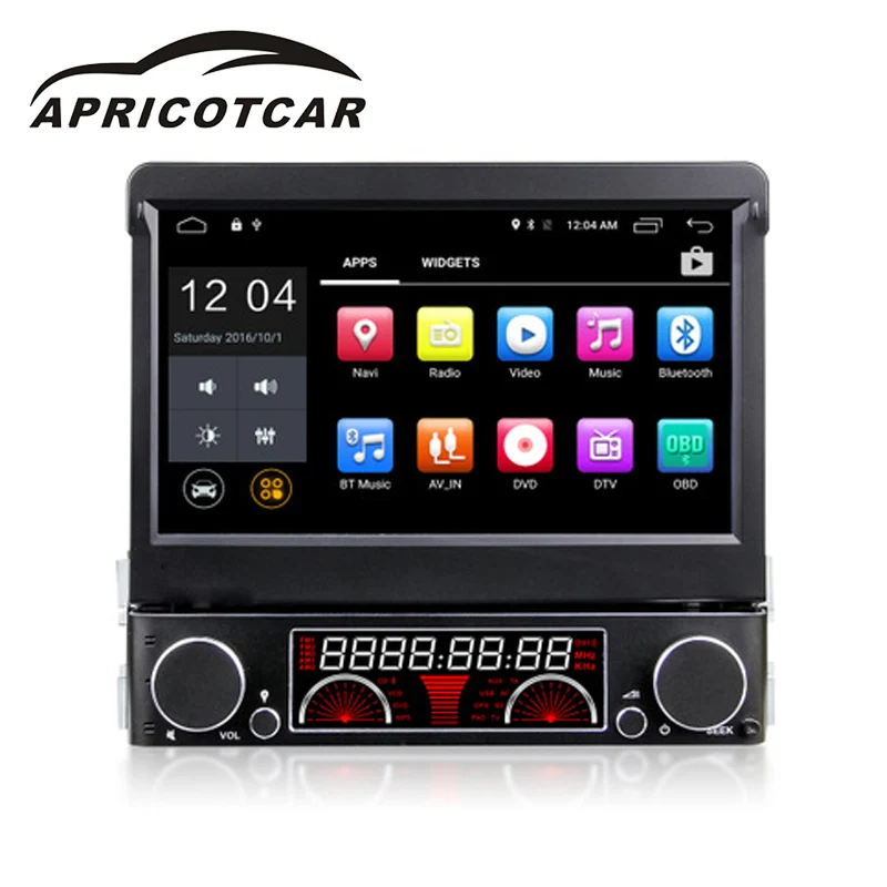 

Car Bluetooth Multimedia Player with Built-in GPS Function Support Rear camera Car DVD Player for Universal 7 Inch 1 DIN