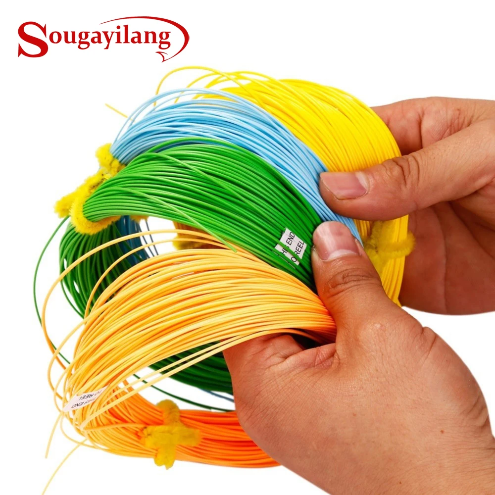 

Sougayilang 100FT Length Maximumcatch Fly Fishing Line Forward Floating 4F/5F/6F/7F/8F 4Color Fly Fishing Line Multifilamento