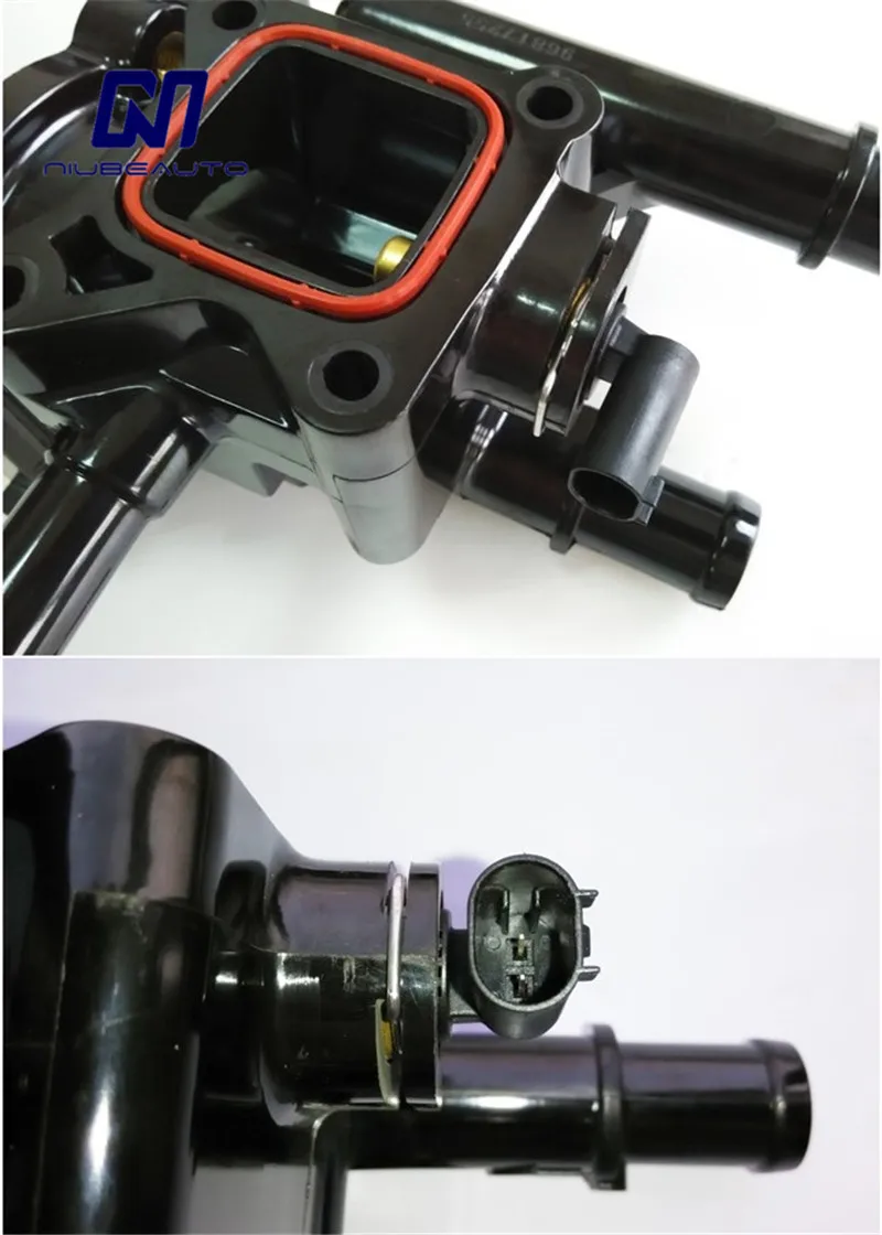 Original Engine Cooling Thermostat Housing Cover With High Quality Water Temp Sensor  for Cruze Astra Zafira 96984103 96817255 5