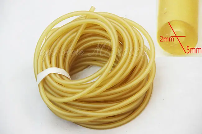 

Length 10 Meters Rubber Latex Tube 5mm Diameter ELASTICA Bungee Slingshot Catapult Outdoor Hunting Replacement 2050