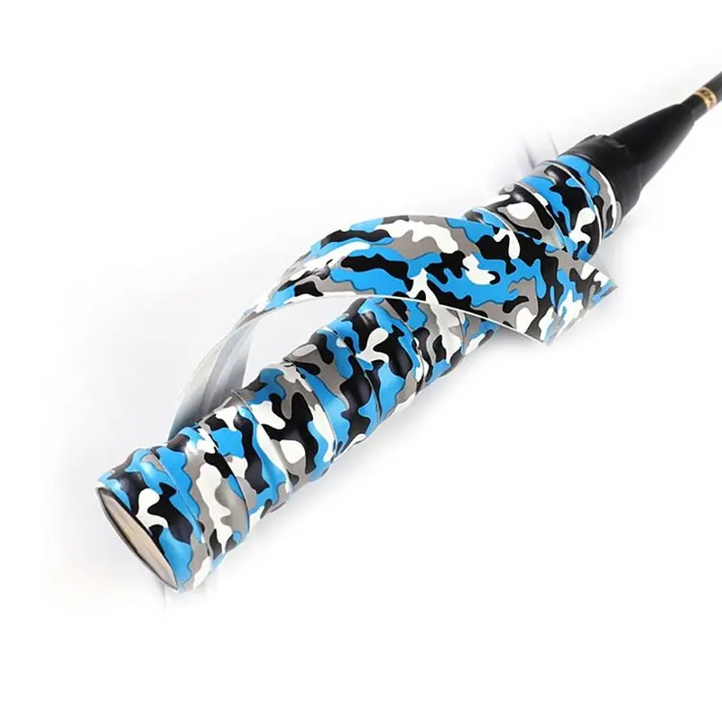 Sports Camouflage Tennis Badminton Racket Grip Anti-Skid Sweat Absorbent Tape Overgrip Fishing Rods Sweatband Tennis Accessories