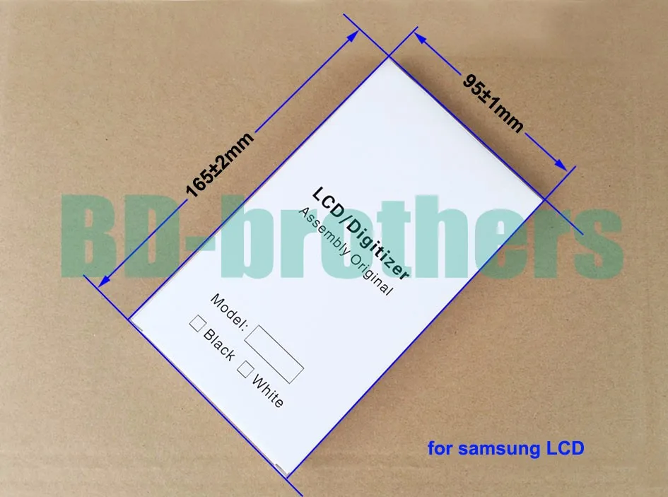 

165 x 95 x 13mm Wihte Paper Box + EVA Case for Samsung Universal LCD Screen Digitizer Full Protective Packing Package 200sets