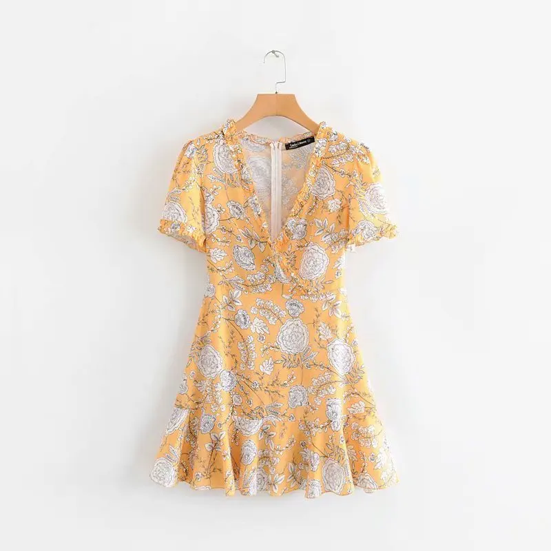 

SY45-223 European and American Fashion Wind Printed Dresses