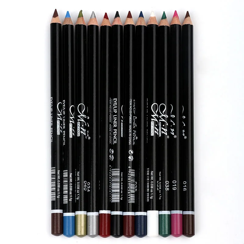 

MENOW Brand 12 Color Eye Make Up Eyeliner Pencil Waterproof Eyebrow Beauty Pen Eye Liner Lip sticks Cosmetics Eyes Makeup P08005