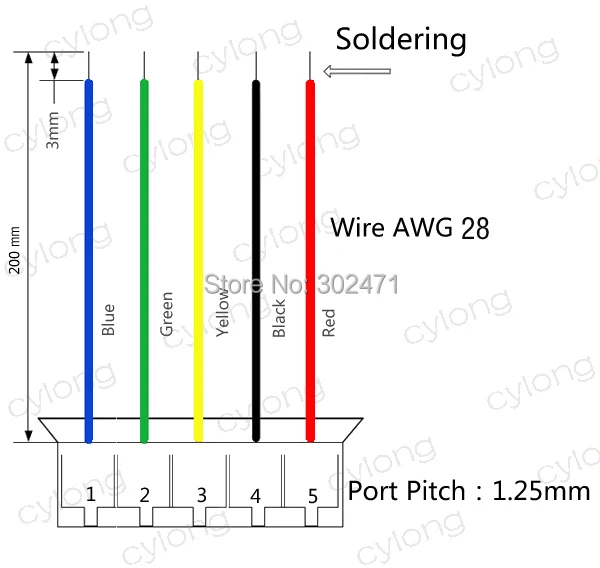 Мини. Micro 1.25 мм T-1 5-Булавки Conector ж/. X 10 компл.. 5 pin 1.25 мм