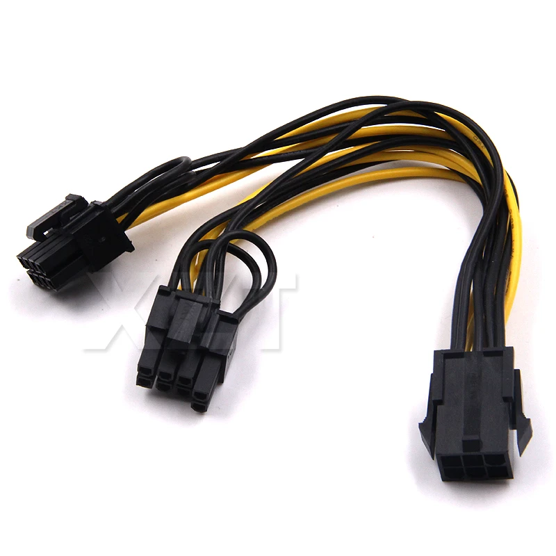 10 шт./лот 6 контактный PCI Express на 2 x PCIe 8 (6 + 2) pin Материнская плата Видеокарта e VGA