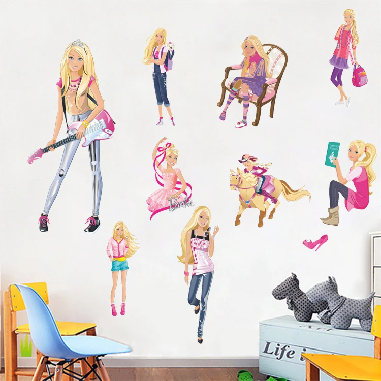 barbie wall stickers art decal vinyl paper removable home