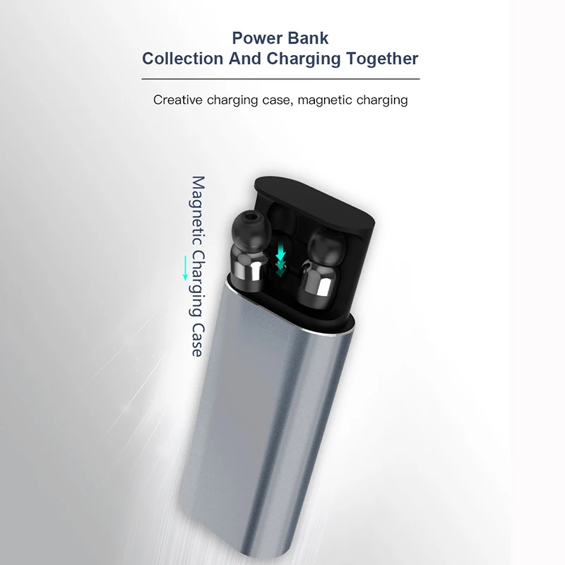 TWS T10 Twins беспроводные Bluetooth наушники Стереонаушники Мини Внешний аккумулятор на
