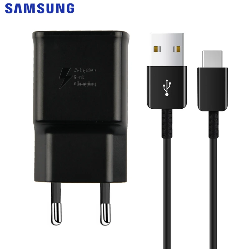 Samsung быстрая зарядка настенное зарядное устройство EP-TA200 для samsung GALAXY S9+ S10 S10X SM-G9700 S10E S10Plus G9750 S9 type-C - Тип штекера: EU with Type-C Cable