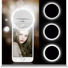 Selfie LED Ring Flash Lumiere Telefoon Draagbare LED Mobiele Telefoon Licht Clip Lamp Voor iPhone xr telefoon lens lampka doen telefonu(China)