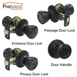 Probrico замок Нержавеющая сталь вход/Privcy/проход/Deadbolt масло втирают бронзовые дверные ручки тюльпан Стиль DL576ORB