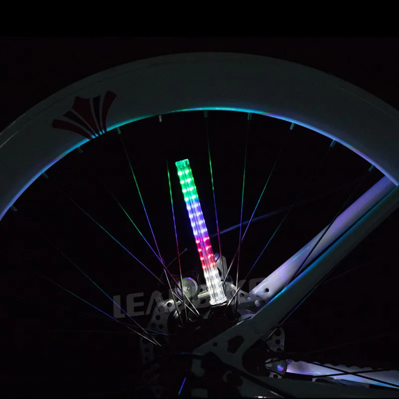 Leadbike светильник для велосипедного колеса 64 светодиода 30 моделей двухсторонний