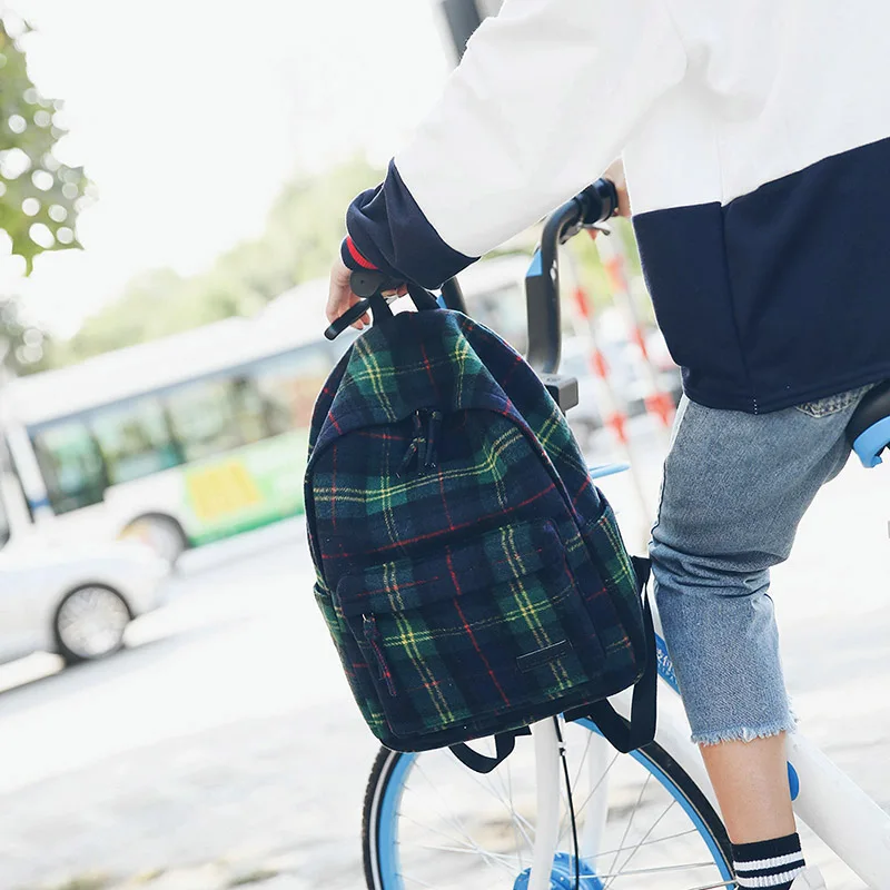

Fresh Lattice Schoolbag Mori Girls Campus Bags Canvas Travel Backpack Mochilas Laptop Backpack Knapsack Women Backpack Bags