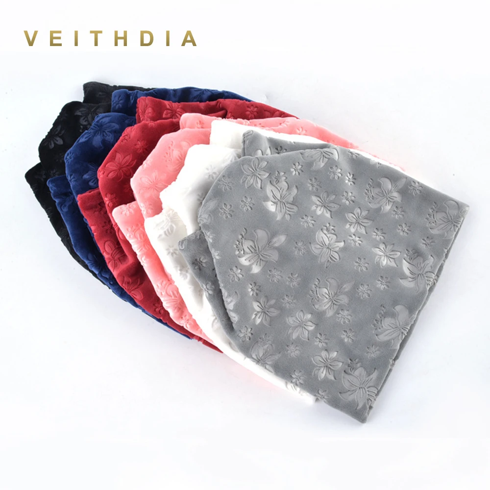 Осенне зимние женские облегающие шапки VEITHDIA шапка с кошачьими ушками теплые