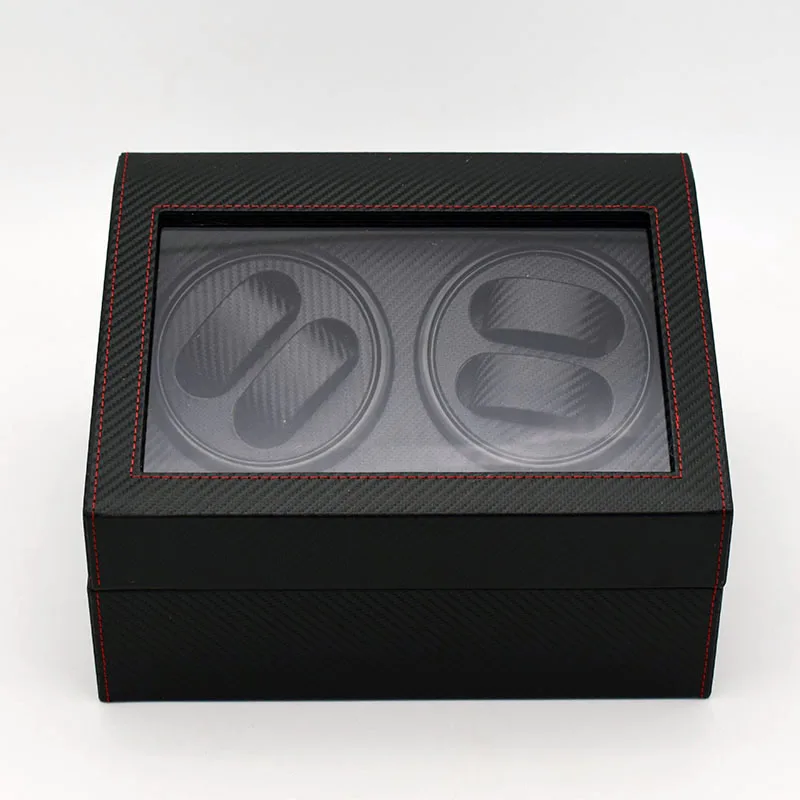 black carbon watch winder case 2 motor