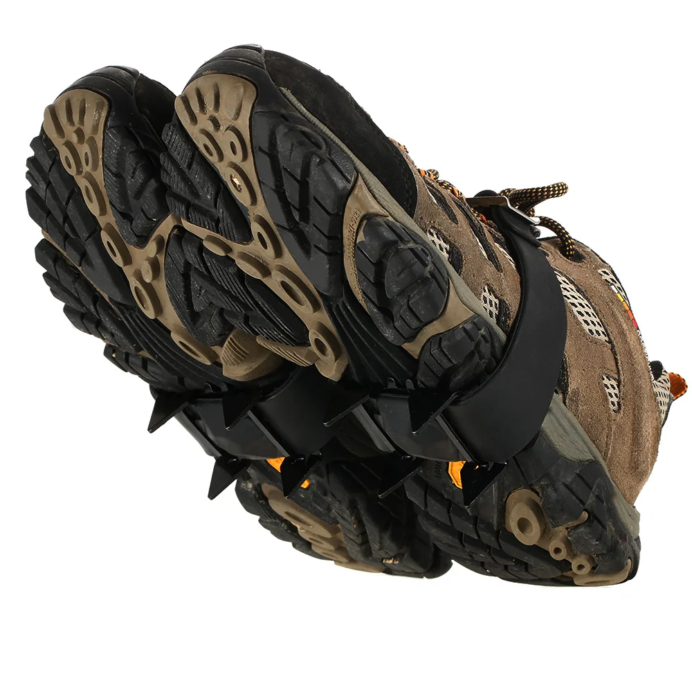 

Quality Crampons 4 Tooth Outdoor Mountaineering Hiking Antislip Ice Snow Spikes Shoe Climbing Hiking Ice Ski Winter Ice Gripper