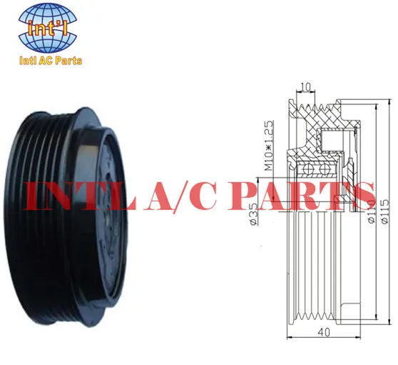 

5SL12 FOR Fiat Qubo Grande Punto/Linea/OPEL Corsa D 1.3 1.7 CDI 2005- auto ac compressor clutch 55703721 6854093 93190815