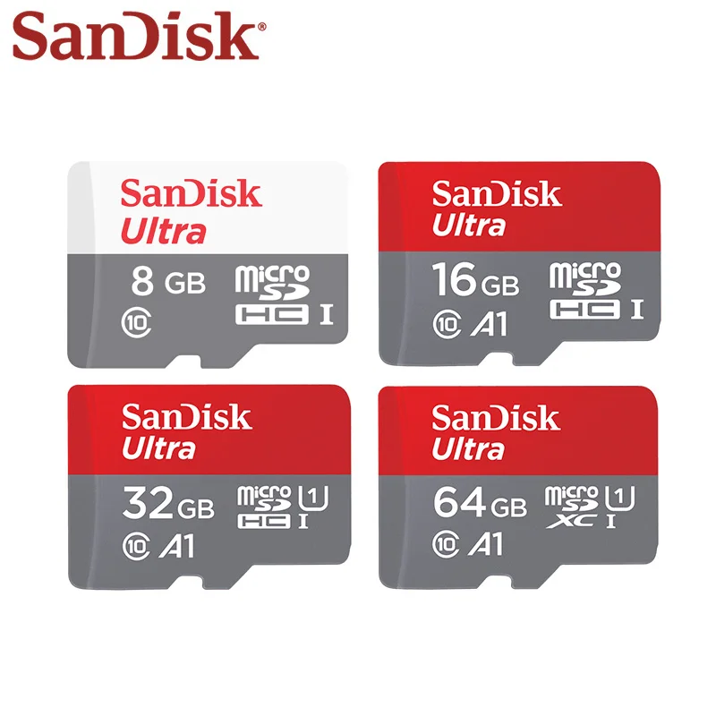 Дешевый SanDisk MicroSD карты Class10 32 GB Оригинал Карта памяти SanDisk 64 Гб карты памяти 16 GB C10 8 ГБ флэш карты для смартфонов