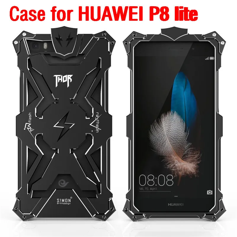 Fundas p8 lite Original Design Cool armor THOR IRONMAN Metal mobile phone protect cover shell bag