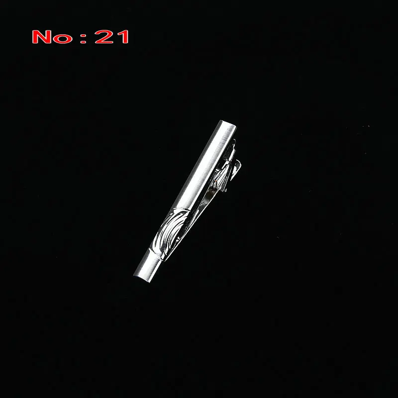 Brand New Simple Metal Silver Tie Clip For Men Wedding Necktie Tie Clasp Clip Gentleman Tie Bar Crystal Tie Pin For Mens Gift