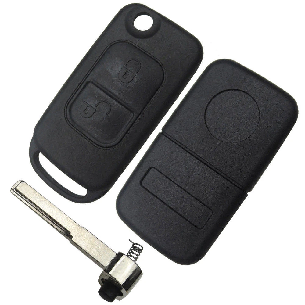katlanir uzaktan 2 dugme flip anahtar kilifi mercedes benz a c r e r e r e