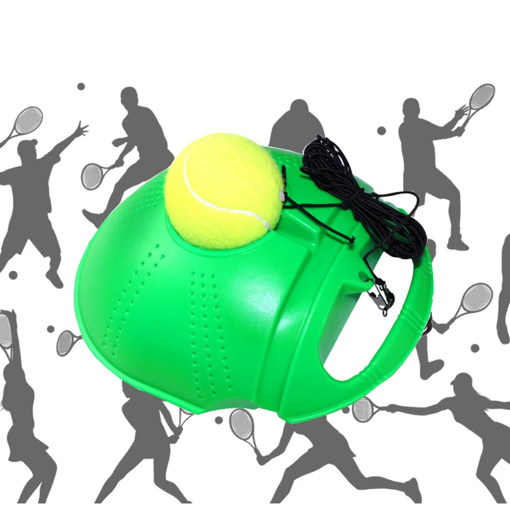 

Hot Sell Heavy Duty Tennis Training Tool training Exercise Tennis Ball Trainer Baseboard Sport Self-study Rebound Ball dropship