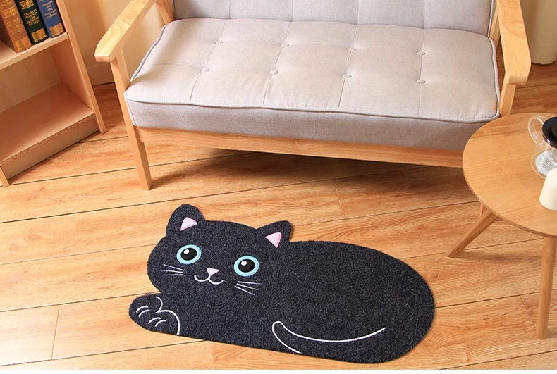 drop Cartoon Cute Cat Floor Mats bedroom Kitchen Carpets Children For