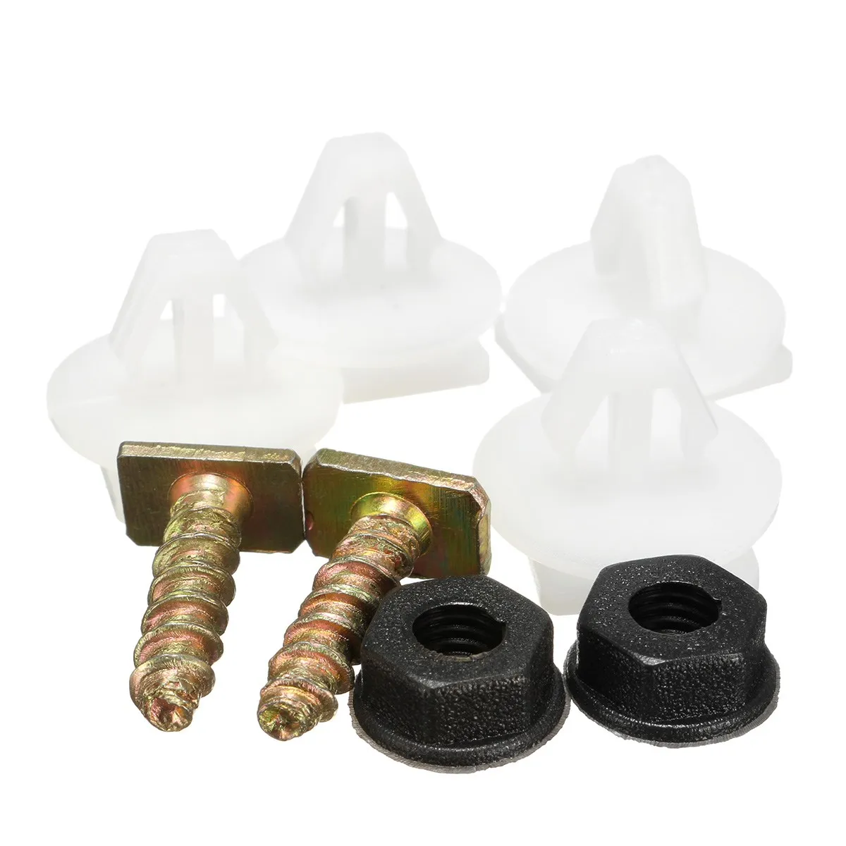 1 Set Front Wheel Arch Trim Clips Plastic & Metal Screw Nut Set For