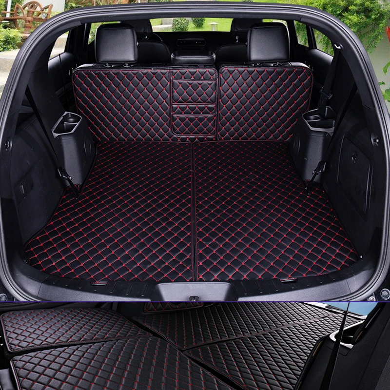 5seats Door Floor mats Car Rear Trunk Floor Mat Durable Boot Carpets