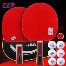 RITC 729 7 звезд ракетка знаменитостей Pips-In ракетка для настольного тенниса для пинг-понга с бесплатным Чехол