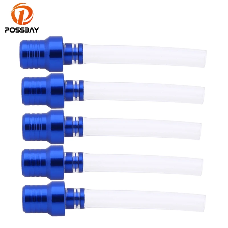 

POSSBAY 5 Pieces Gas Fuel Tank Cap Valve Vent Breather Hose Tube for ATV Dirt Bike Motorcycle Bike Valve Vent Breather Tube Pipe