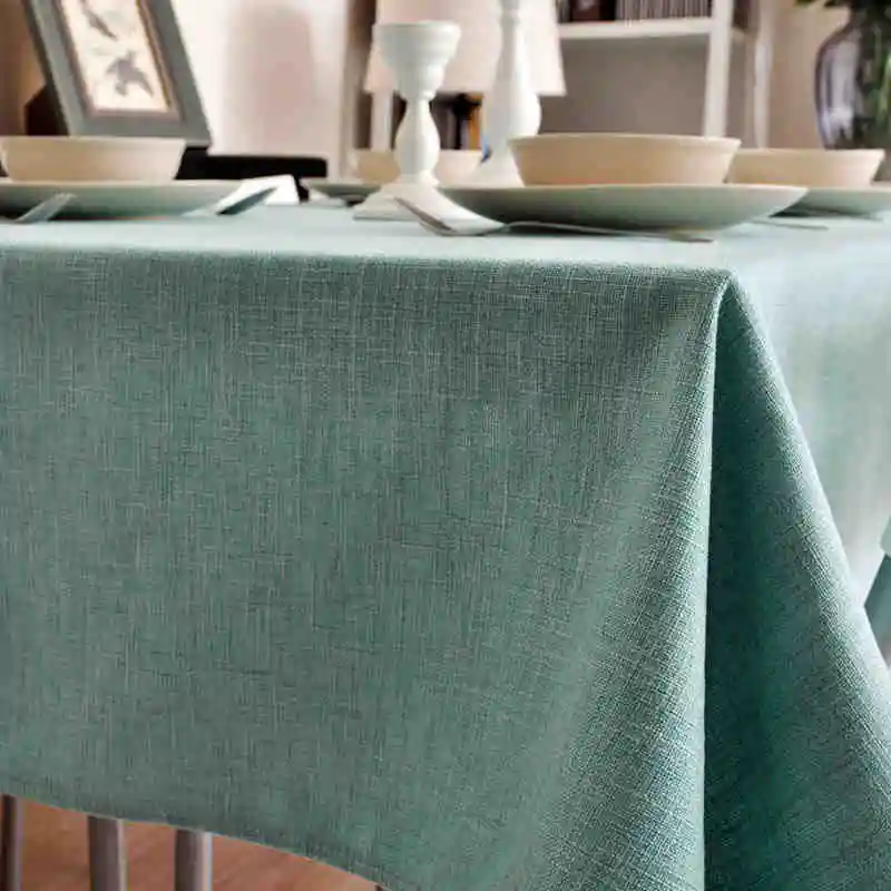 

1-Piece Modern Solid Color Tablecloth For Dining Table Cloth Rectangle Table Linen Table Cover For Tea Table