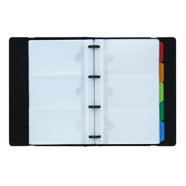 Deli 5778 Business Card Book Easy To Classify Easy To Install Loose Leaf Business Card Holder Book Books Names Name Card Book