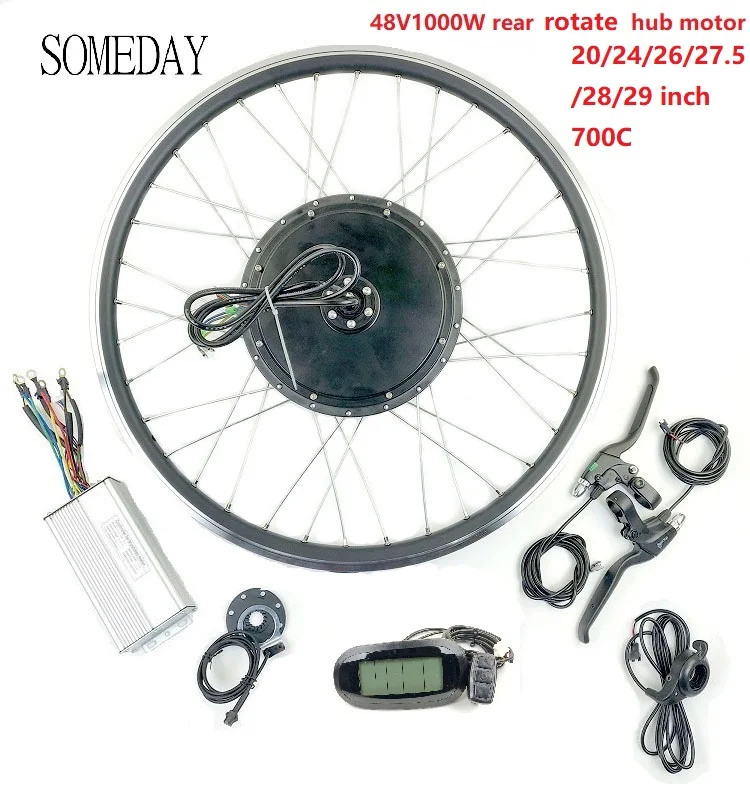 #^Special Price SOMEDAY 48V1000W Electric Bicycle Conversion kit 16-28 700C Rear Rotate Hub Motor Wheel with KT LCD6 Display #^Special Price SOMEDAY 48V1000W Electric Bicycle Conversion kit 16-28 700C Rear Rotate Hub Motor Wheel with KT LCD6 Display