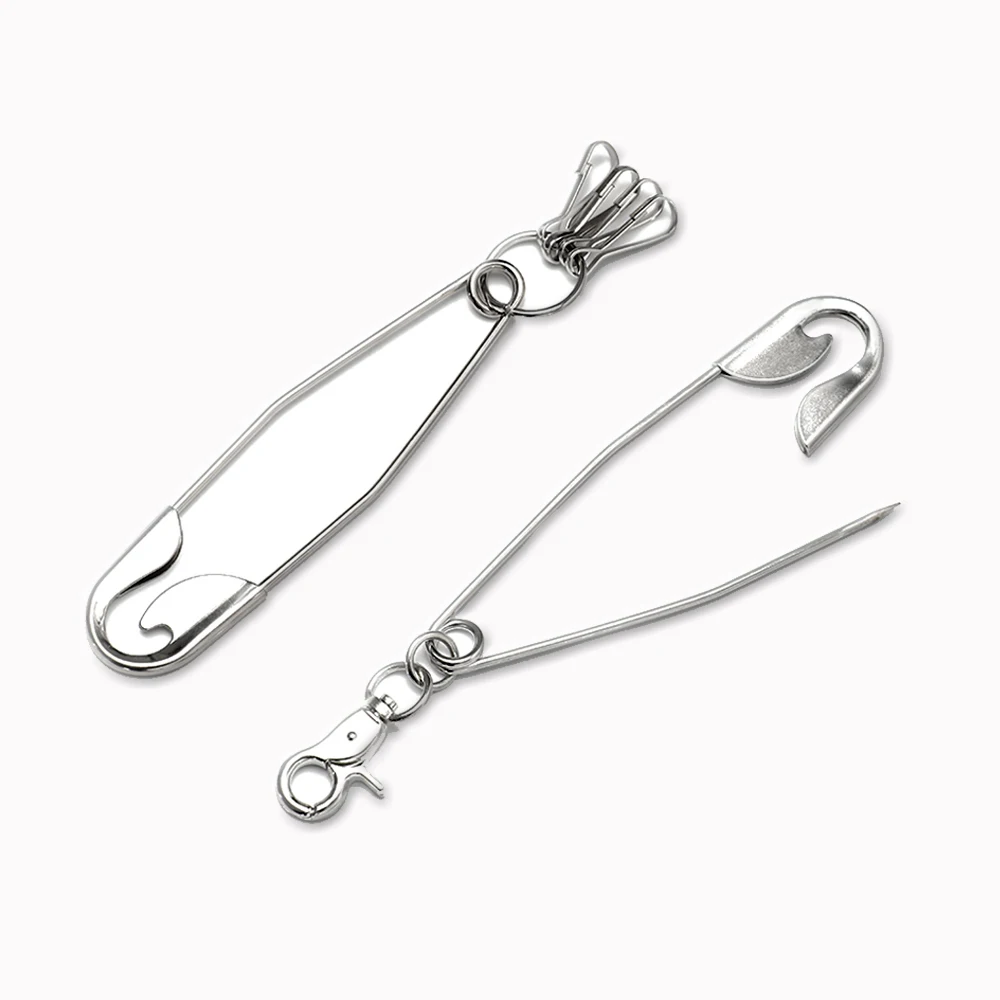 

Jean Keychain silver pin Ring Clip Keyring Punk Metal Wallet Belt Chain Rock Trousers Hipster Pant Men's Hip Hop Jewelry