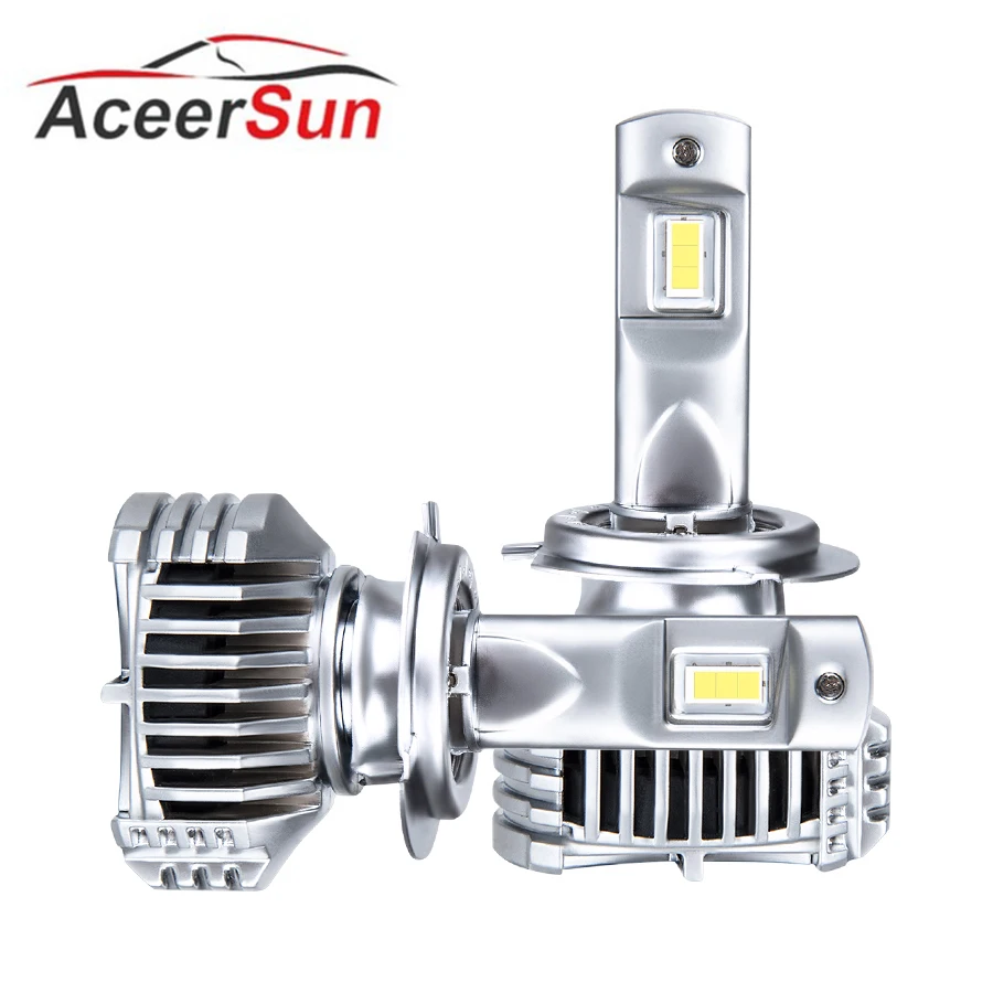 Aceersun 2 шт. P12 автомобильная светодиодная лампа для фары 90 Вт 15000lm 6500K H1 H4 H7 H11 9005 9006 H15