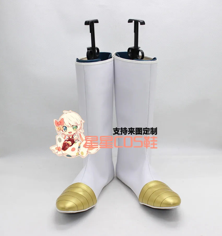 Dragon Ball Vegeta White Fancy Halloween Party Cosplay Shoes Boots X002 | Тематическая одежда и униформа