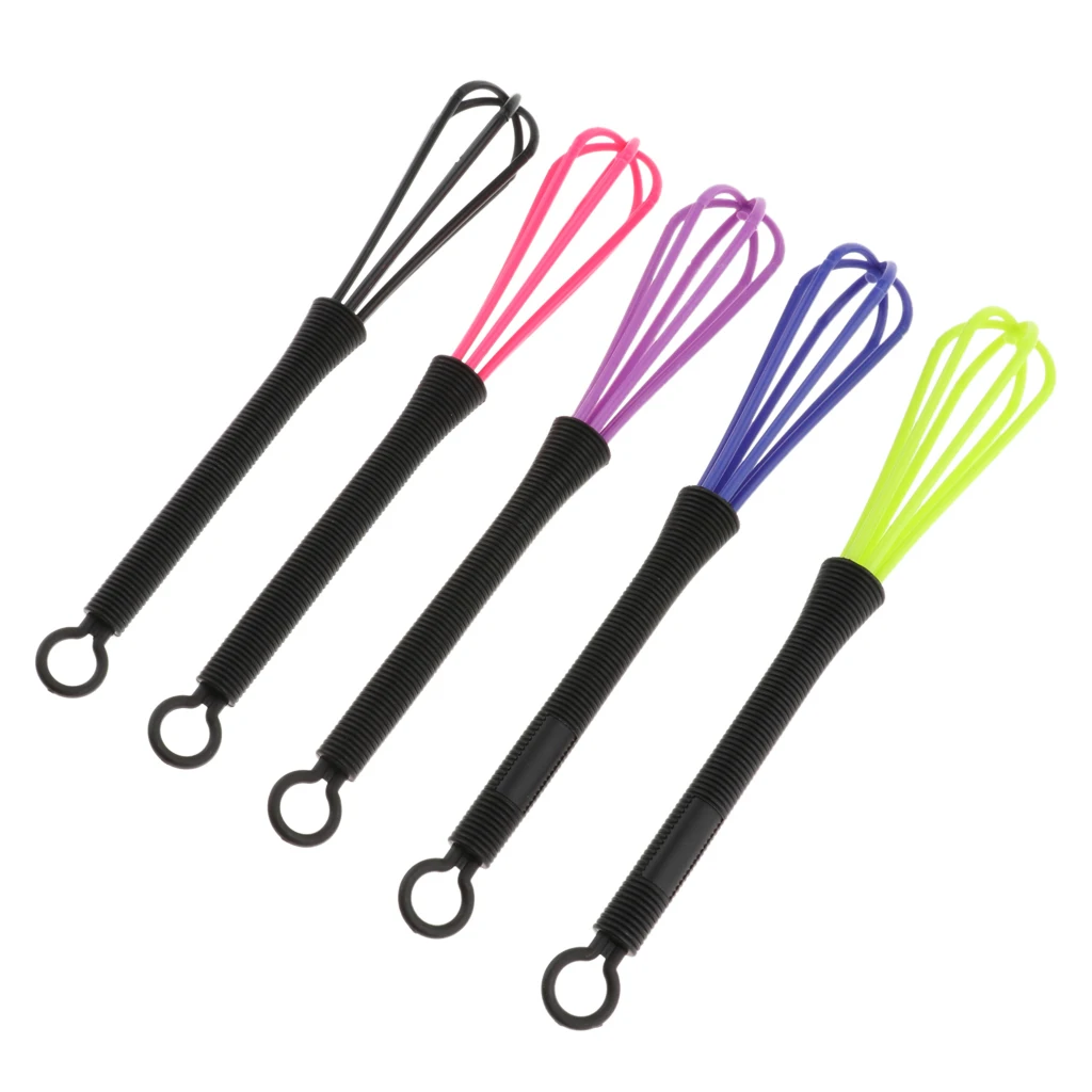 5x Plastic Salon Hairdressing Dye Whisk Balloon Whip Mixer Stirrer Hair Color Dye Cream Mixer Tool at Home