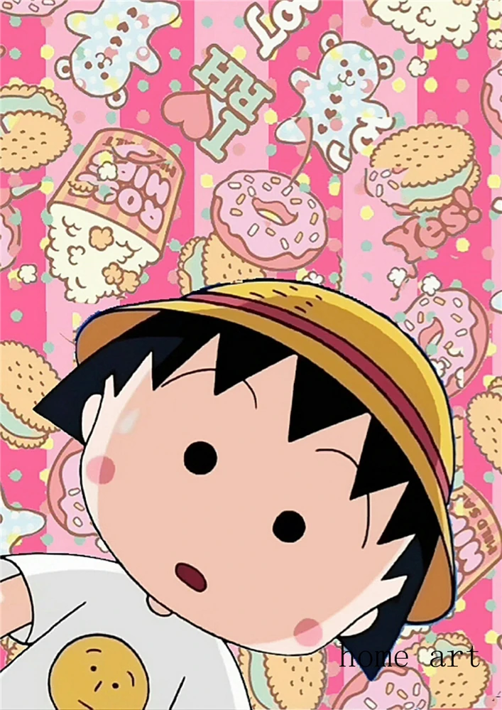 Poster Chibi Maruko Chan Kartun Dengan Lapisan Putih Cetakan Kertas Definisi Tinggi Ruang Keluarga Kamar Tidur Bar Dekorasi Merek Seni Rumah Wall Stickers Aliexpress