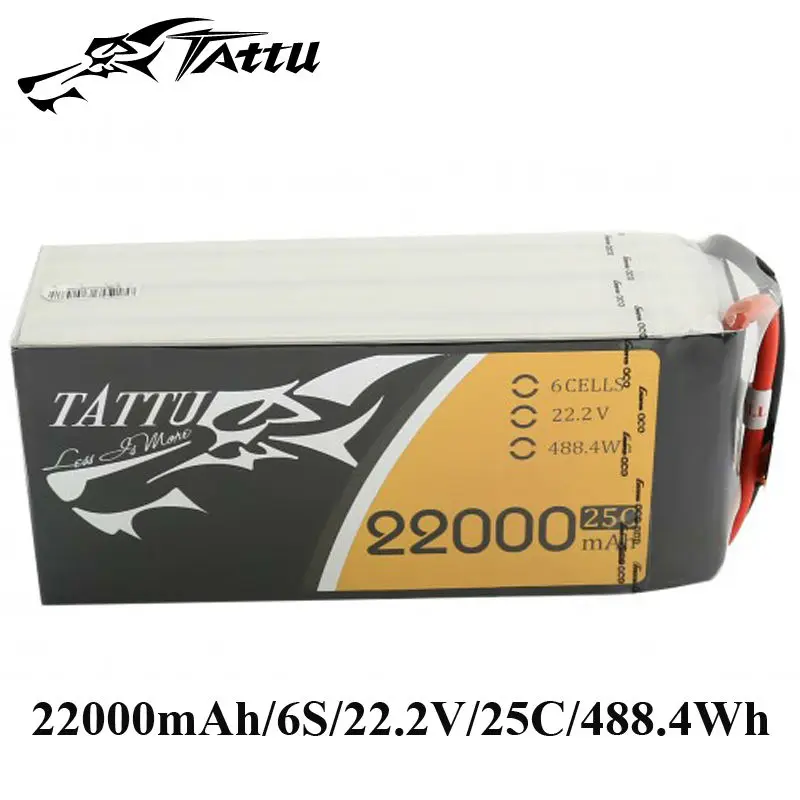 TATTU 22000mAh 25C Lipo батареи 6S 22 2 V 8 Plus tteria Smart RC батарея для S800 S900 S1000 UAV Quad Helicpter Drone|Детали