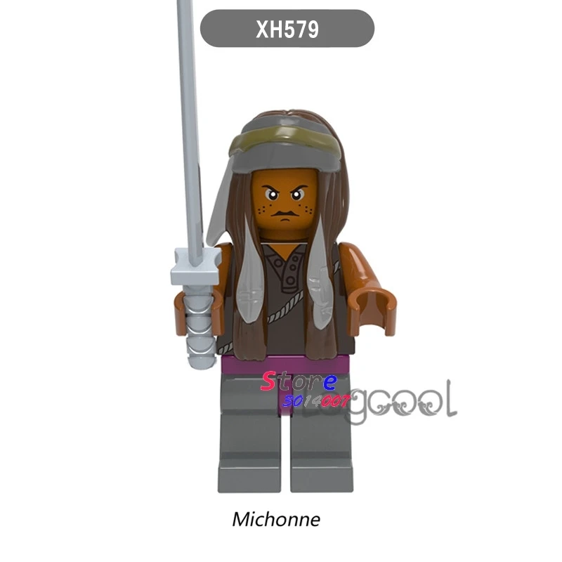 

1PCS model building block action figure starwars superheroes The Walking Dead Series Michonne classic diy toys for children gift
