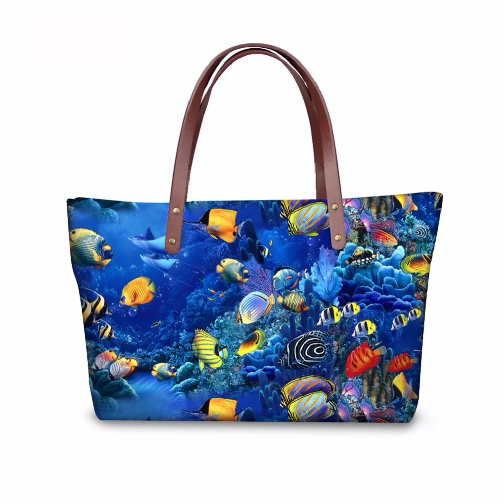 

Noisydesigns women sea world beauty Designer handbags Daily Use Girls Ladies Cross Body Bags Travel Shopping Bag Bolsa Feminina