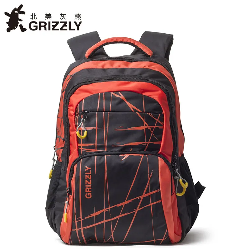 GRIZZLY, мужской рюкзак, Повседневный, Mochila, для подростков, для мальчиков, школьные сумки, многофункциональный, водонепроницаемый, большая емкость, дорожные сумки - Цвет: RU71533